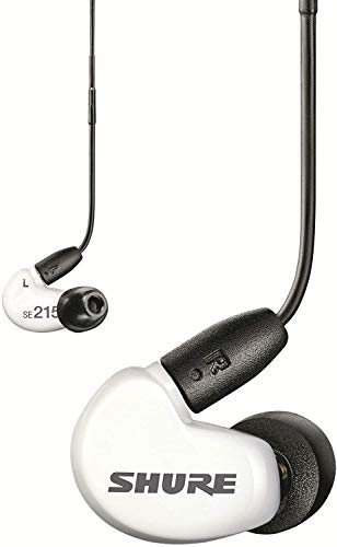 Shure AONIC 215 Wired Sound Isolating Earbuds (open box)e In-Ear Fit, Detachable Cable, Durable Quality, Compatible with Apple &amp; Android Devices - White