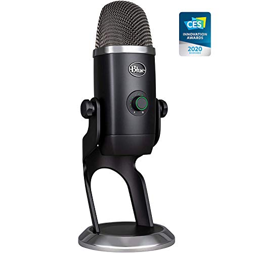 Blue Yeti X Professional Condenser USB Microphone with High-Res Metering, LED Lighting &amp;amp; Blue Voice Effects for Gaming, Streaming &amp;amp; Podcasting On PC &amp;amp; Mac