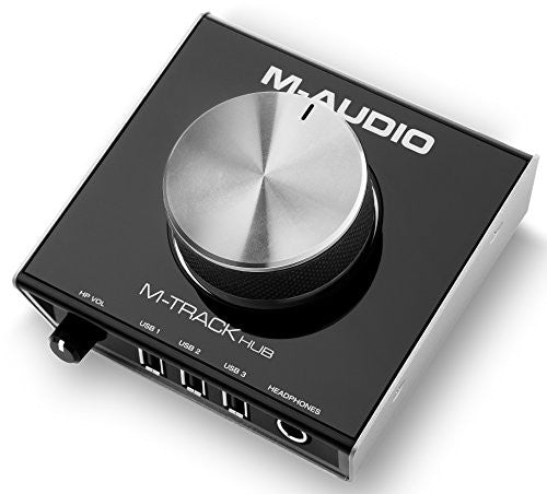 M-Audio M-Track Hub | USB Monitoring Interface with Built-In 3-Port Hub (24-bit/48 kHz)- Refurb