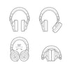 Audio-Technica ATH-M50x Professional Studio Monitor Headphones Black Case Headphones Accessories Bundle
