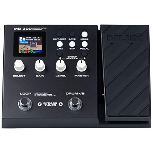 NUX MG-300 Multi Effects Pedal TSAC-HD Pre-Effects,Amp Modeling algorithm,CORE-IMAGE Post-Effects,IR,56 drum beats,60 seconds Phrase Loop