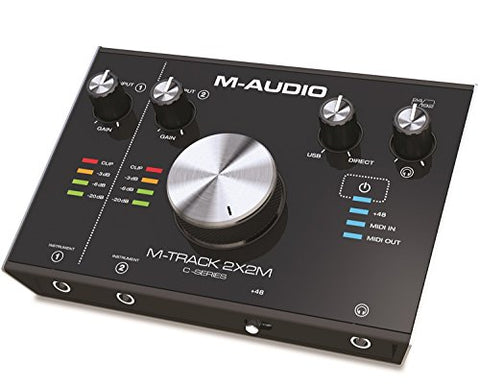 M-Audio M-Track 2X2M C-Series | 2-in/2-out USB Audio Interface with MIDI (24-bit/192kHz) (Refurb)