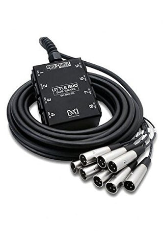 Hosa SH-8X0-50 Cable Pro Conex Little Bro Sub Audio Snake - 50 Foot