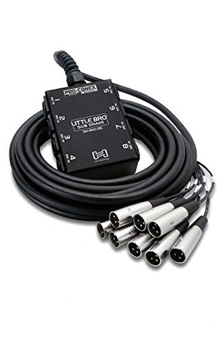 Hosa SH-8X0-50 Cable Pro Conex Little Bro Sub Audio Snake - 50 Foot (Refurb)
