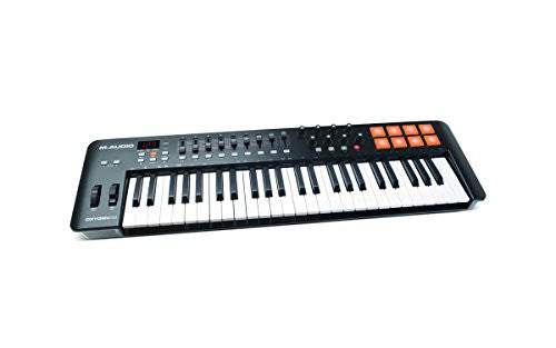 M-Audio Oxygen 49 MKIV | 49-Key USB MIDI Keyboard &amp; Drum Pad Controller (8 Pads / 8 Knobs / 9 Faders) Refurbished