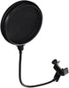 On Stage ASFSS6 GB Dual Screen gooseneck Mic Pop Filter
