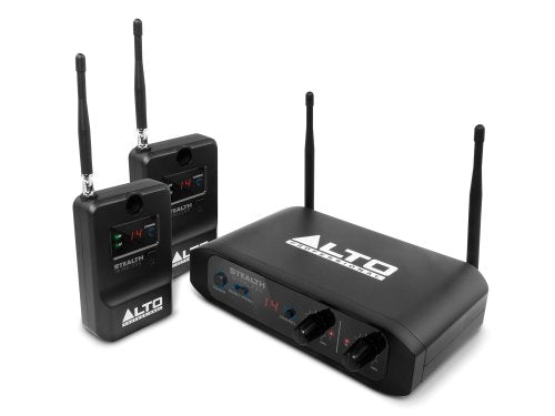 Alto Professional Stealth Wireless | Stereo Wireless System for Active Loudspeakers (Transmitter + 2 Receivers)