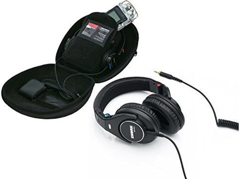 Shure SRH840 Professional Monitor Headphones with Gator Recorder Case for Recorders, Headphones & Accessories
