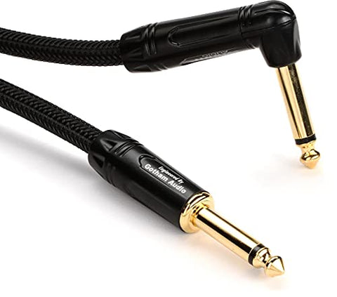 Warm Audio Prem-TS-1RT-18' Premier Series Straight to Right Angle TS Instrument Cable - 18-foot