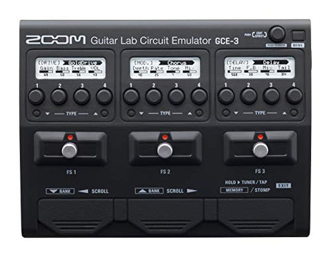 Zoom GCE-3 Guitar Lab Circuit Emulator, Compact USB Audio Interface for Emulation of Zoom Effects Processors using Guitar Lab Software