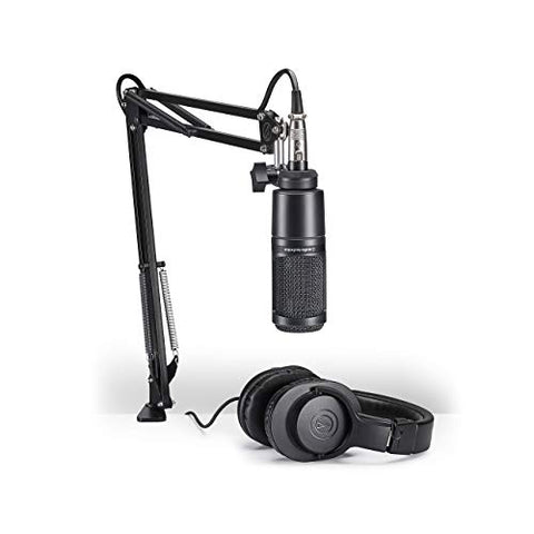 Audio-Technica AT2020PK Vocal Microphone Pack for Streaming/Podcasting (Renewed)