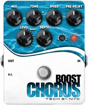 Tech 21 Boost Chorus Analog Chorus Emulator with Clean Boost