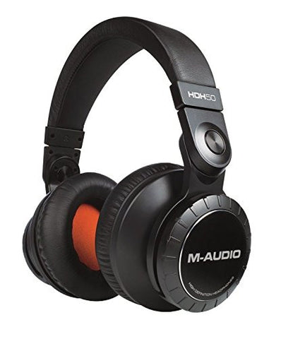 M-Audio HDH50 | High-Definition Professional Studio Monitor Headphones with 50mm Drivers &amp; Microphone Cable Refurbished