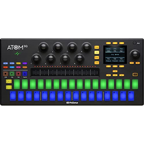 PreSonus ATOM SQ Hybrid MIDI Keyboard/Pad Performance and Production Controller with Gigasonic Exclusive Extended Warranty
