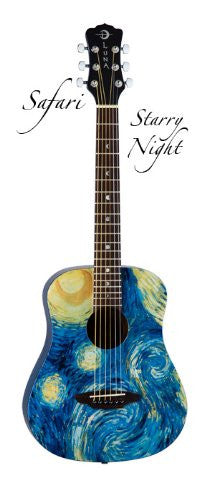 Luna Safari Starry Night Travel Guitar, SAF STR