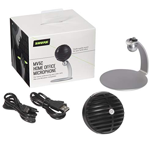 Shure MOTIV Vocal Condenser Microphone, Black (MV5C-USB)