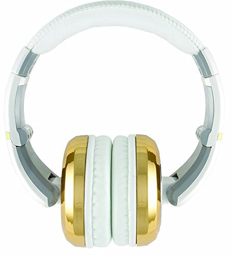 CAD The Sessions Professional Closed-Back Studio Headphones by CAD Audio, White with Gold (Refurb)