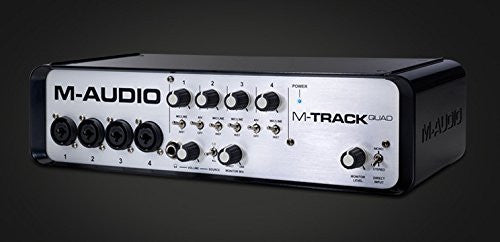 M-Audio M-Track Quad | Four-Channel Audio + MIDI USB Interface (24-bit/96 kHz) - Refurb
