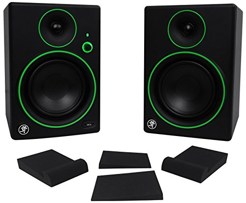 Pair Mackie CR5BT BlueTooth Speakers+Isolation Pads