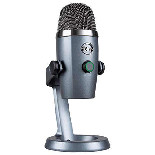 Blue Yeti Nano Professional Condenser USB Microphone with Multiple Pickup Patterns &amp; No-Latency Monitoring for Recording and Streaming on PC &amp; Mac - Shadow Grey