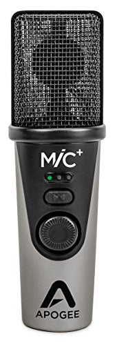 Apogee MiC+ Plus Studio Quality USB Microphone with Cardioid Condenser Mic Capsule, Built In Mic Pre-Amp &amp;amp;amp;amp; Zero-Latency Headphone Output