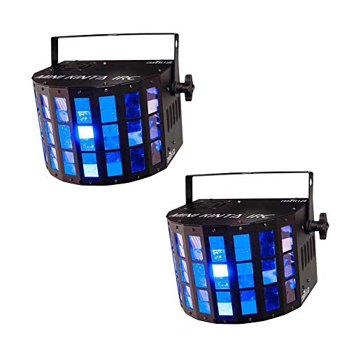 2 Chauvet DJ Mini Kinta ILS LED RGBW Sharp Beams Derby DMX Ambient Light Effects
