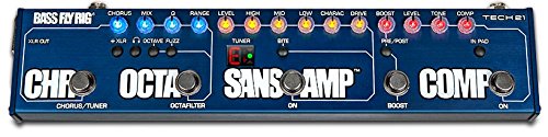 Tech 21 Bass Fly Rig - SansAmp, Comp, OCTAFILTER, Chorus and Boost in One Pedal (Refurb)