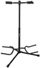 Gator Frameworks Adjustable Double Guitar Stand Holds Two Electric or Acoustic Guitars (GFW-GTR-2000)