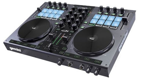 Gemini DJ G2V DJ Controller 2 Channel Midi Controller with Soundcard (Refurb)