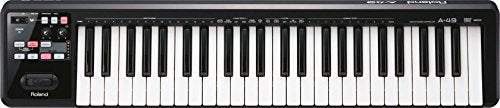 Roland A-49 Lightweight 49-Key MIDI Keyboard Controller, Black