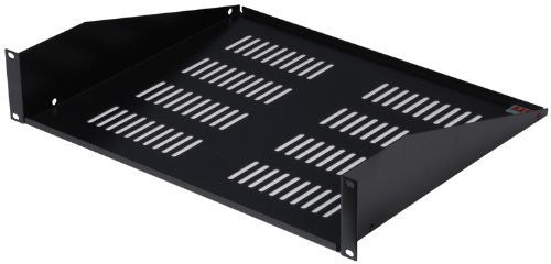 Gator GRW-SHELFVNT2 Gator Rackworks Utility Shelf; 15" Deep; 2U; w/ Elongated Vent Holes for Air Circulation