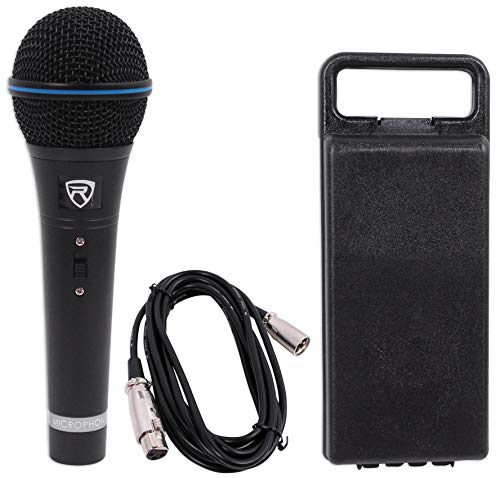 Rockville RMM-XLR Metal Handheld Wired Microphone Mic For Church Sound Systems