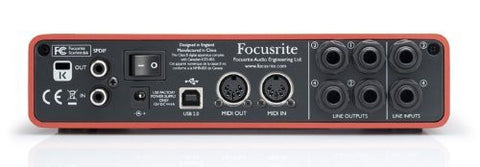 Focusrite Scarlett 6i6 6 In/6 Out USB 2.0 Audio Interface Bundle with Hypercardioid Dynamic Handheld Mic, Mount, Bag, XLR Cable and Studio Headphones