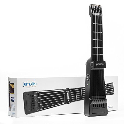 Jamstik+ Black Portable App Enabled MIDI Electric Guitar, for Beginners and Music Creators, iOS, Android &amp; Mac Compatible, with Bluetooth Connectivity, Powered by Zivix - Refurb