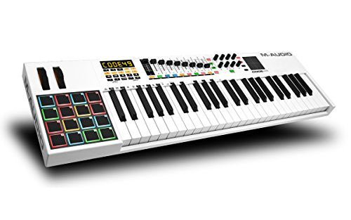 M-Audio Code 49 | 49-Key USB MIDI Keyboard Controller (Refurb) with X/Y Touch Pad (16 Drum Pads / 9 Faders / 8 Encoders)- Refurbished