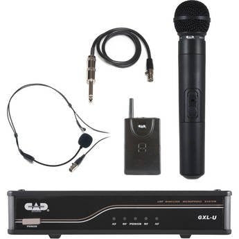 CAD GXLUHB UHF Wireless Combo System- Handheld and Bodypack Microphone System, L frequency