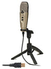 CAD U37 USB Microphone Bundle with Mic Boom Stand and Pop Filter Popper Stopper