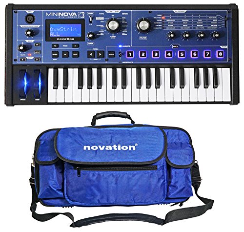 Novation MiniNova 37-Key Compact USB MIDI Keyboard Synthesizer + Carry Case