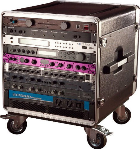 Gator 10U Rack Base w/ casters, for Console Audio Racks