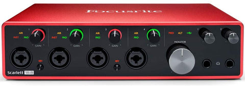 Focusrite Scarlett 18i8 USB Audio Interface (3rd Gen) Bundle with 4x XLR-XLR Cable