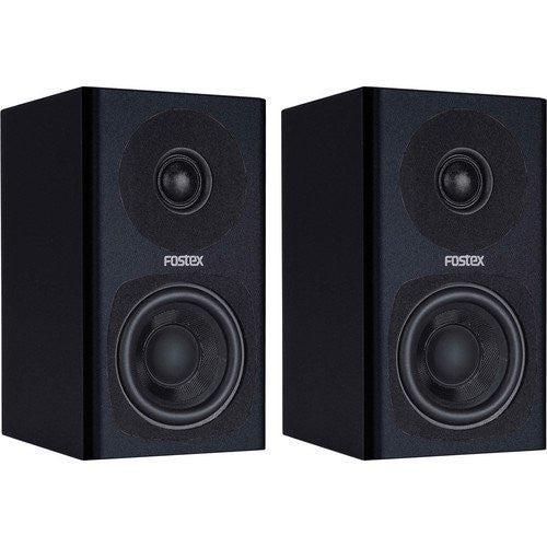 Fostex PMO.3B 3-Inch 2-Way Powered Digital Speaker System, Black, Set of 2