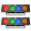 Chauvet DJ Bank RGBA LED Sound Active Color Party Wash Effect Light (2 Pack)