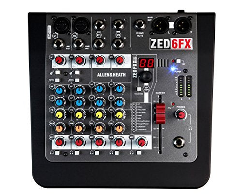 Allen &amp; Heath ZED-6FX 6 Channel Mixer with FX