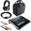 Allen &amp; Heath ZED-6 6 Input Compact Analog Mixer + Gator Cases G-MIXERBAG + Headphone + XLR Mic Cable + Instrument Cable &amp; Stereo Cable
