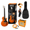 Orange Guitar Pack in Orange color with cable, chromatic headstock tuner, branded gig bag, strap, plectrums and Orange Crush PiX CR12L amplifier (Refurb)