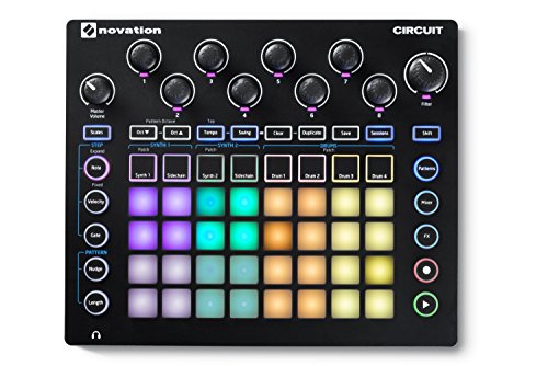 Novation Circuit Groove Box w/Sample Import: 2-Part Synth, 4-Part Drum Machine and Sequencer