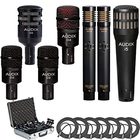 Audix DP7 7-piece Drum Mic Package + 7 XLR Mic Cables