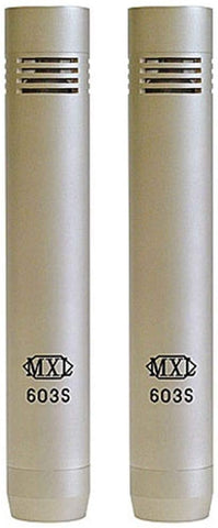 MXL 603 Condenser Instrument Microphones with Shock Mounts, Pair