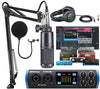 PreSonus Studio 26c 2x4 USB Type-C Audio/MIDI Interface with Studio One 5 Artist DAW Software with Audio-Technica AT2020 Vocal Microphone Arm Kit for Studio Recording/Streaming/Podcasting