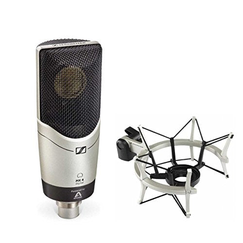 Sennheiser MK4 Digital Cardioid Condenser Microphone with MKS4 Shock Mount